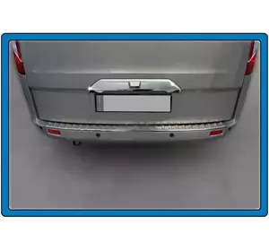 Хром планка над номером (під камеру, нерж.) для Ford Custom 2013-2022 рр