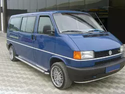 Бокові пороги KB002 d60мм (2 шт., нерж) для Volkswagen T4 Caravelle/Multivan