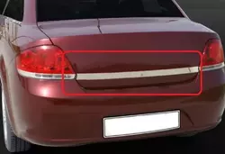 Накладка на кришку багажника 2006-2012 (нерж) Без дірки під ключ для Fiat Linea рр