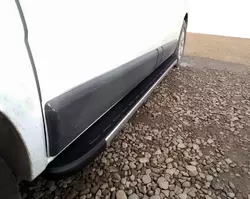 Бокові пороги Duru (2 шт., Алюміній) Довга база для Opel Vivaro 2001-2015 рр