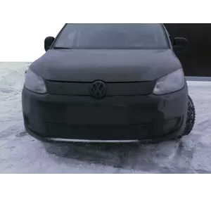 Зимова накладка на решітку (верхня) Глянцева для Volkswagen Caddy 2010-2015рр