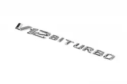 Напис V12 Biturbo (хром) для Mercedes GL сlass X164