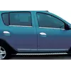 Накладки на ручки (4 шт., нерж.) OmsaLine - Італійська нержавійка для Dacia Logan MCV 2013-2020 рр