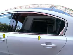 Нижня окантовка вікон (Sedan, нерж) для Peugeot 508 2010-2018 рр