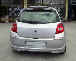 Накладка на задній бампер V1 (під фарбування) для Renault Clio III 2005-2012 рр