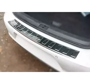 Накладка на задній бампер Carmos (нерж) HB для Volkswagen Golf 7