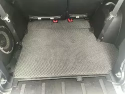 Килимок багажника (EVA, поліуретановий, чорний) 7-місний Із сабвуфером для Peugeot 4007