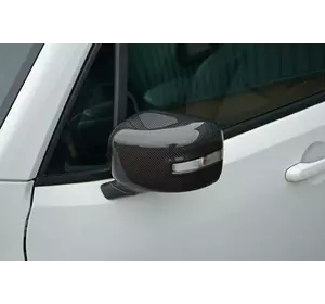 Накладки на дзеркала (2 шт., карбон) для Jeep Renegade