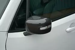 Накладки на дзеркала (2 шт., карбон) для Jeep Renegade