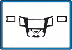 Накладки на панель Титан для Toyota Hilux 2006-2015 рр