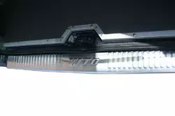 Накладка на задній бампер (Omsa, нерж) Глянсовий для Mercedes Vito W638 1996-2003 років