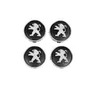Ковпачки диски чорні pe9555tur-bl (59мм на 55мм, 4 шт) для Тюнінг Peugeot