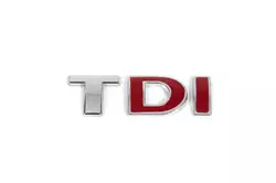Напис Tdi Під оригінал, Червоні DІ для Volkswagen Polo 2001-2009 рр