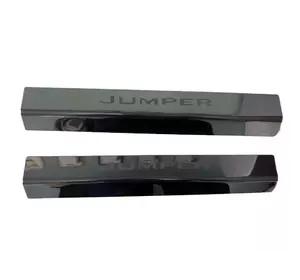 Накладки на дверні пороги Laser (2 шт., нерж.) для Citroen Jumper 2007-2024 та рр