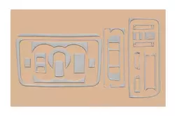 Накладки на панель (Meric) алюміній для Skoda Roomster 2007-2024 рр