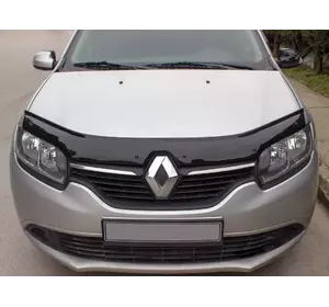 Дефлектор капоту (EuroCap) для Renault Logan MCV 2013-2022 рр