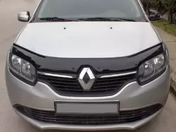 Дефлектор капоту (EuroCap) для Renault Logan MCV 2013-2022 рр