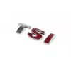 Напис TSI (прямий шрифт) T - хром, SI - червона для Volkswagen Golf 6