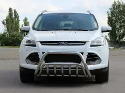 Кенгурятник WT002 (нерж.) для Ford Kuga/Escape 2013-2019 рр