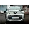 Накладки на решітку (2 част., нерж.) OmsaLine - Італійська нержавійка для Peugeot Partner Tepee 2008-2018рр