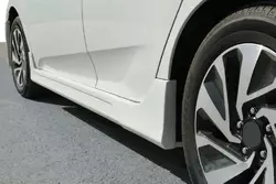 Бокові пороги (під фарбування) для Honda Civic Sedan X 2016-2021 рр