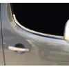 Окантовка вікон (2 шт., нерж) OmsaLine - Італійська нержавійка для Peugeot Partner Tepee 2008-2018рр