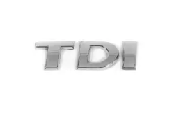 Напис Tdi (косою шрифт) Всі хром для Volkswagen Golf 7
