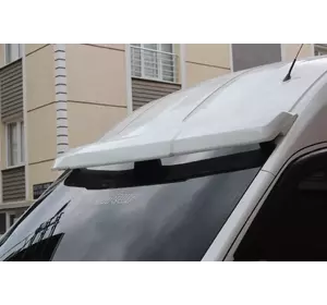 Козирьок на лобове скло V2 (на клей, під фарбування) для Ford Transit 2014-2024 рр