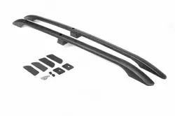 Рейлінги Чорні Максі, пластикові ніжки для Ford Connect 2010-2013 рр
