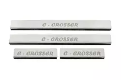 Накладки на пороги (4 шт, нерж) для Citroen C-Crosser