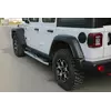 Бокові пороги Mevsim Grey (2 шт., Алюміній) для Jeep Wrangler 2018-2024 рр