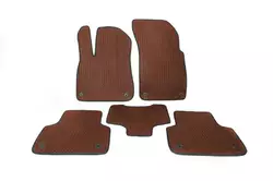 Килимки EVA (коричневі) для Ауди Q7 2015-2024 рр