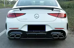 Задній дифузор з насадками GT63 для Mercedes CLS C257 2018-рр
