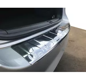 Накладка на задній бампер Carmos (SW, нерж) для Volkswagen Passat B7 2012-2015рр