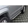 Бокові пороги Line (2 шт., алюм) для Volkswagen Amarok 2010-2022 рр
