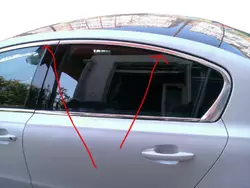 Верхня окантовка вікон (Sedan, нерж) для Peugeot 508 2010-2018 рр