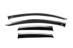 Вітровики з хромом (4 шт, Niken) для Hyundai Santa Fe 2 2006-2012рр