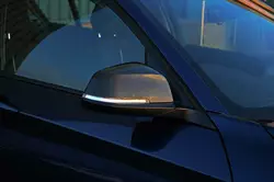 Накладки на дзеркала (2 шт, натуральний карбон) для BMW 1 серія F20/21 2011-2019 рр