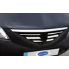 Накладки на решітку радіатора (нерж.) Carmos - Турецька сталь для Dacia Logan I 2008-2012 рр
