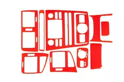 Накладки на панель 1999-2002 (червоний колір) для Seat Ibiza рр