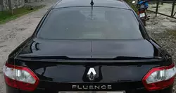 Спойлер LIP (Sunplex, чорний) для Renault Fluence 2009-2016 рр