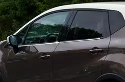 Окантовка вікон (4 шт, нерж) для Renault Captur 2013-2019 рр