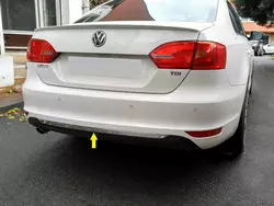Кромка бампера 2011-2013 (нерж) для Volkswagen Jetta рр