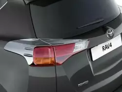 Накладки на задні ліхтарі Libao V1 2013-2016 (2 шт, пласт) для Toyota Rav 4 рр
