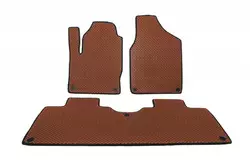 Килимки EVA (2 ряди, коричневі) для Seat Alhambra 1996-2010 рр