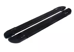 Бокові пороги RedLine Black (2 шт., алюміній) для Ford Courier 2014-2023 рр
