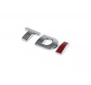 Напис Tdi Під оригінал, Червона І для Volkswagen Golf 4