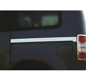 Молдинг під зсувну двері OmsaLine (2 шт., нерж.) для Volkswagen Caddy 2015-2020 рр