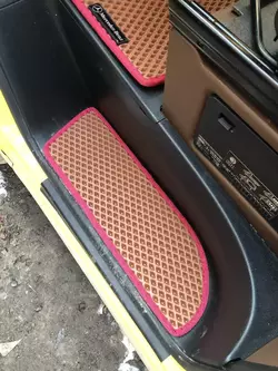 Поліуретанові килимки на пороги (3 шт, EVA, цегляні) для Mercedes Sprinter W907/W910 2018-2024 рр