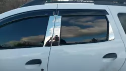 Молдинг дверних стійок (нерж.) для Dacia Duster 2018-2024 рр